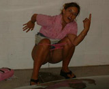 Cesspool shots of a fine ass squirting out pee
