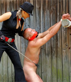 Hardcore punishment of slavegirls feet