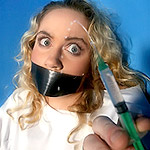 Sabrina sparx hogtied, gagged and nosehooked. bound and humilated