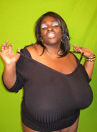 Sexy bbw sucks on some chocolate cock