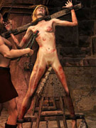 Bound, hung, whipped and humiliated by the worst wardens in quoom dark, damp prissons!