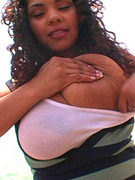 Blonde`s ready to make you cum of her boobs