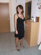 Natural polish blonde`s awesome tight clothes