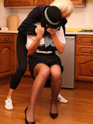 Femdom nurse tortures and fists male patient