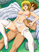 Smooth anime whores with kickass bodies play naughty games in bed and use a long hard dildo as a pleasure enhancer