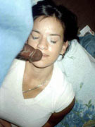 Girl gets jizzed on her face