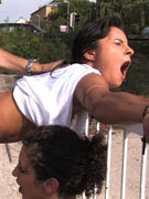 Sexy nicole heiress enjoys flashing her goods to all her fans out there
