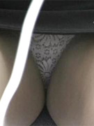 Upskirt views at a hot young pussy